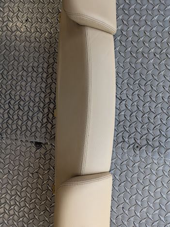 FERRARI  456M REAR SEAT HEAD REST TRIM ON LEATHER CREAM