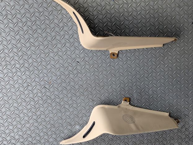 FERRARI  456M  INTERIOR TRIM "C" PILLAR COVER SET ON CREAM