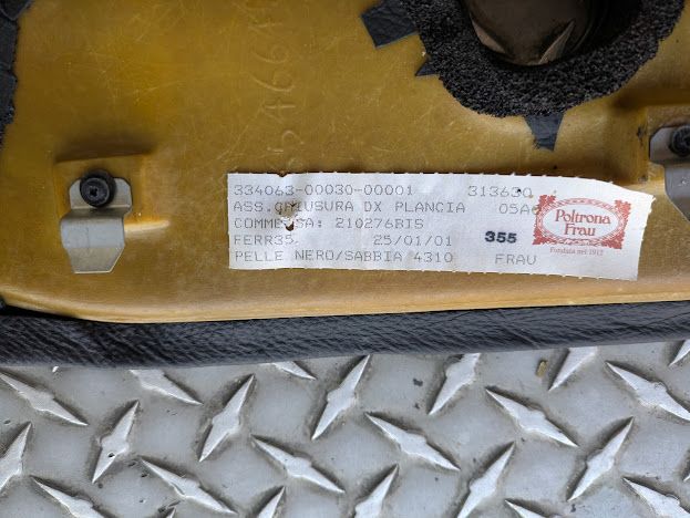 FERRARI  456M  DASHBOARD RIGHT SIDE COVER