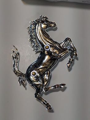FERRARI 360 PARTS Ferrari Cavallino rampante REAR HORSE 64865600 120MM