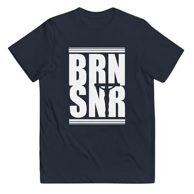 BRN SNR Kids WHT Logo T-Shirt