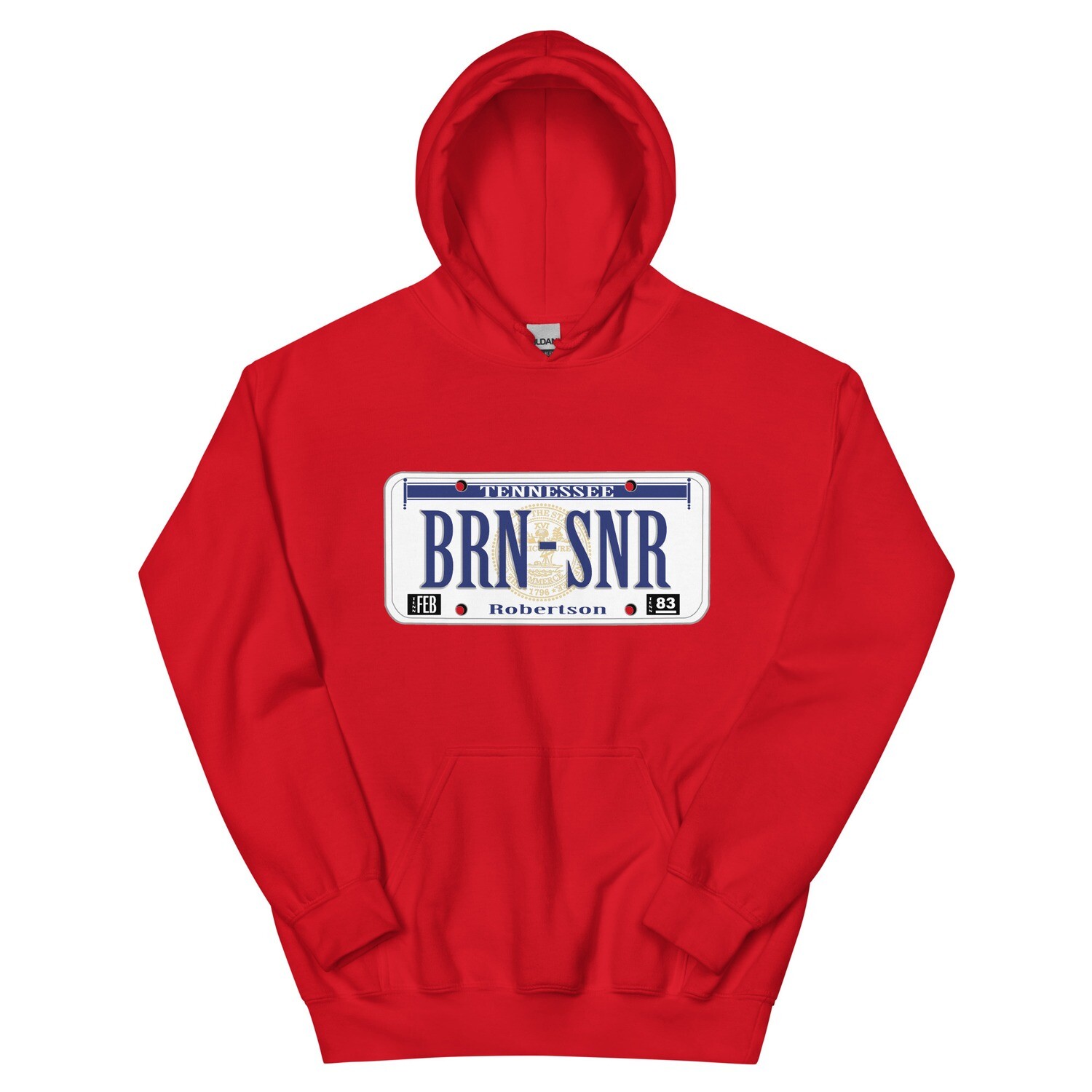 BRN SNR Titan License Plate Hoodie