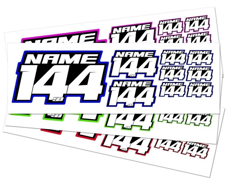 CUSTOM ID NAME AND NUMBER KITS