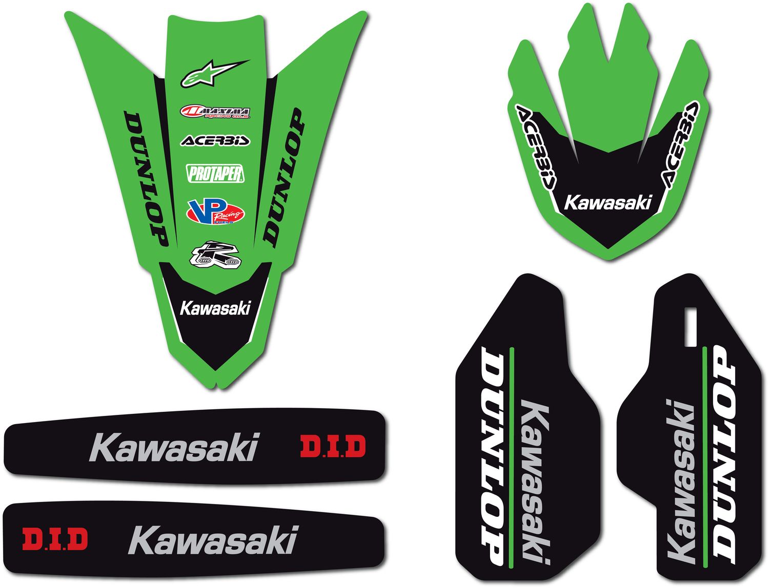 KX450 2019-2023 KX250 2021-2024 BLACKOUT TRIM KIT