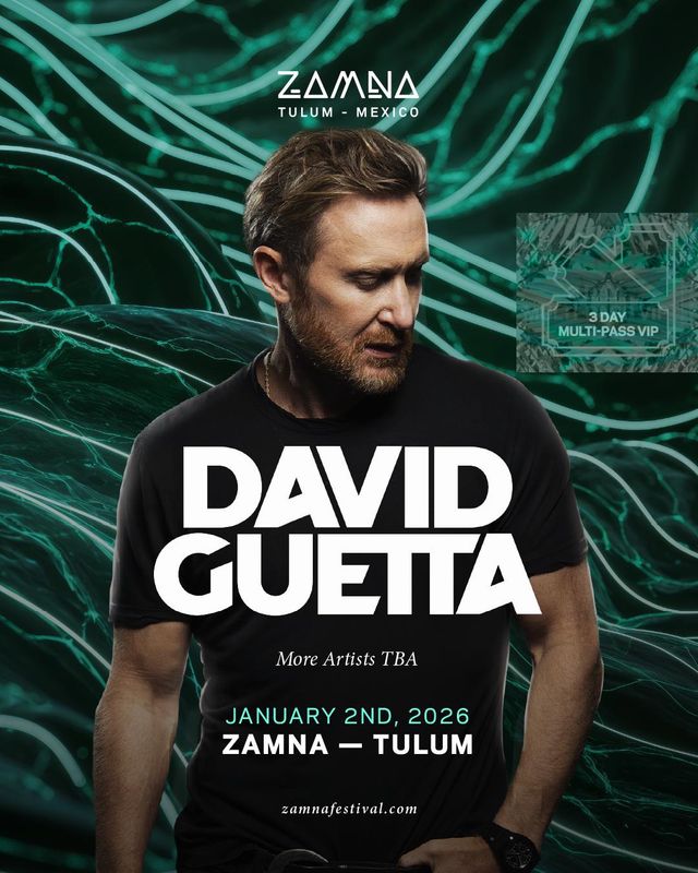 DAVID GUETTA- VIP Single Multipass Zamna Tulum 2026