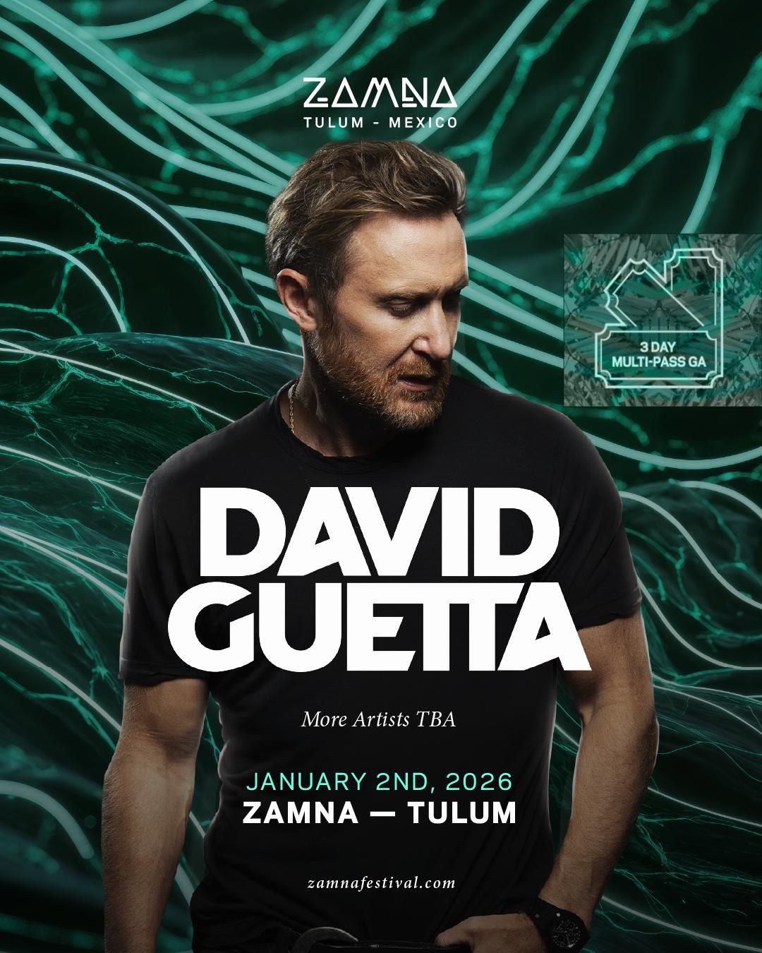 DAVID GUETTA- General Multipass Zamna Tulum 2026