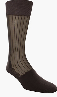 Silk brown socks