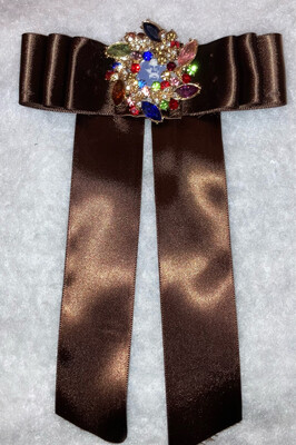 Satin Brown Tie