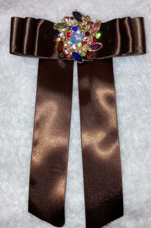 Satin Brown Tie