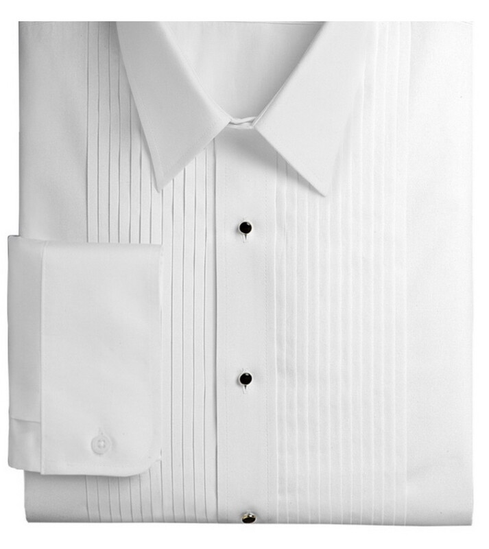 Men’s Pleated White Shirt