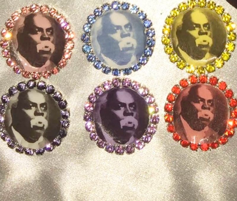(Multiple Color Options)Circle Diamond Prophet Pins