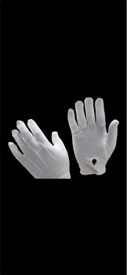 Men’s White Gloves W/ Snaps