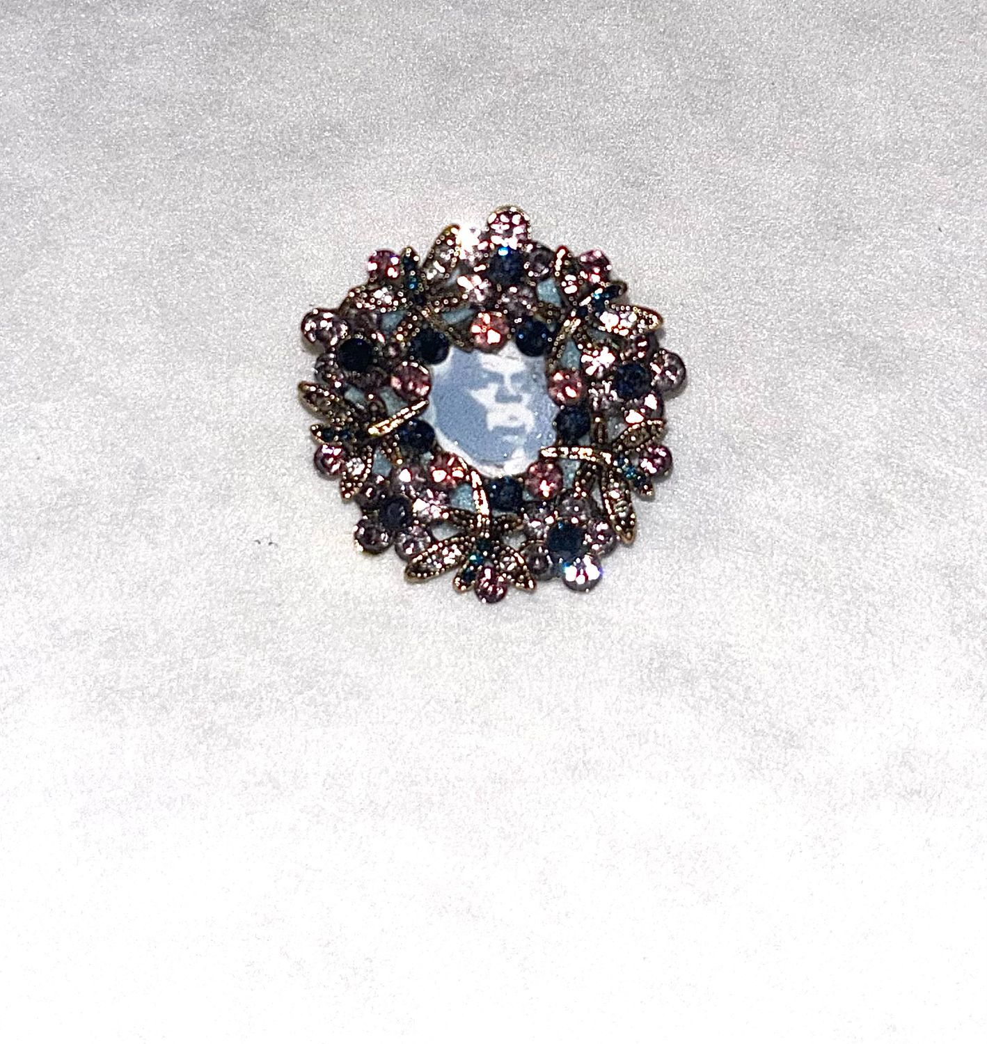 Dark Blue/Pink Antique Color Prophet Pin