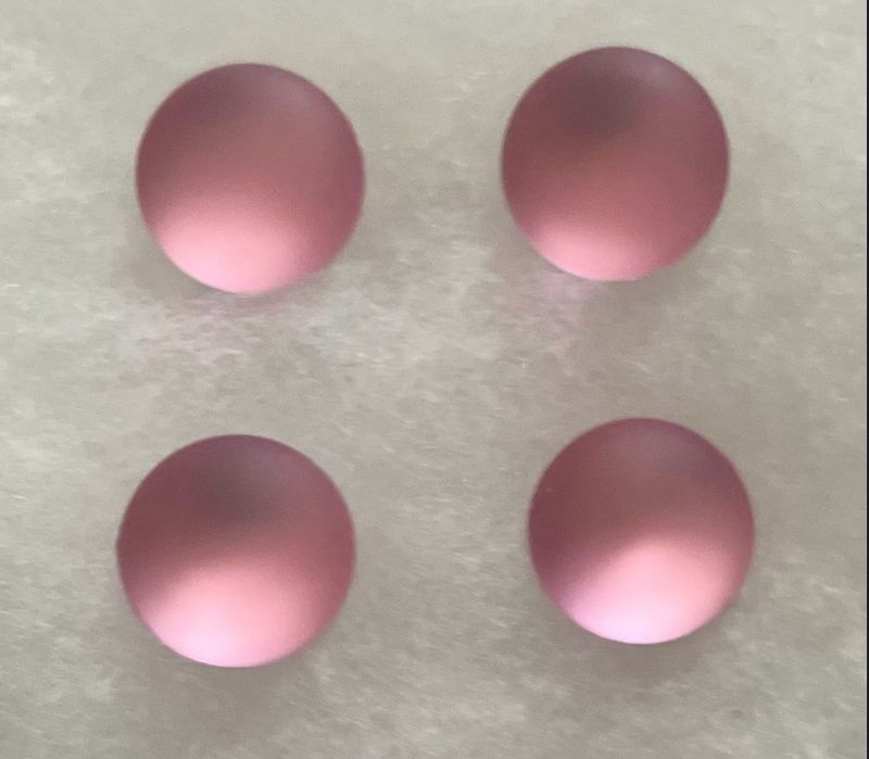 Pink Matte Button Covers