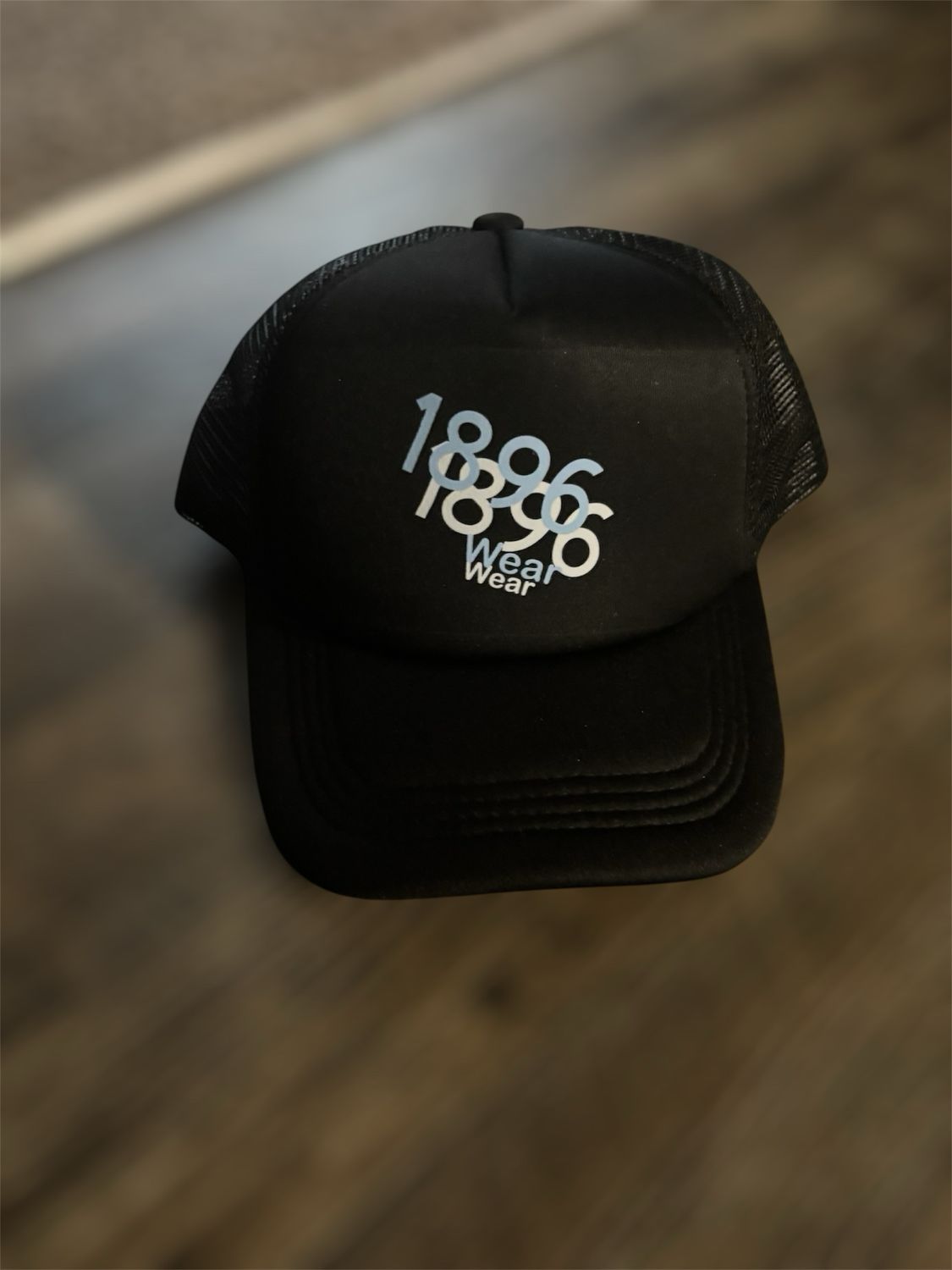 Black 1896 SnapBack Mesh Hat 