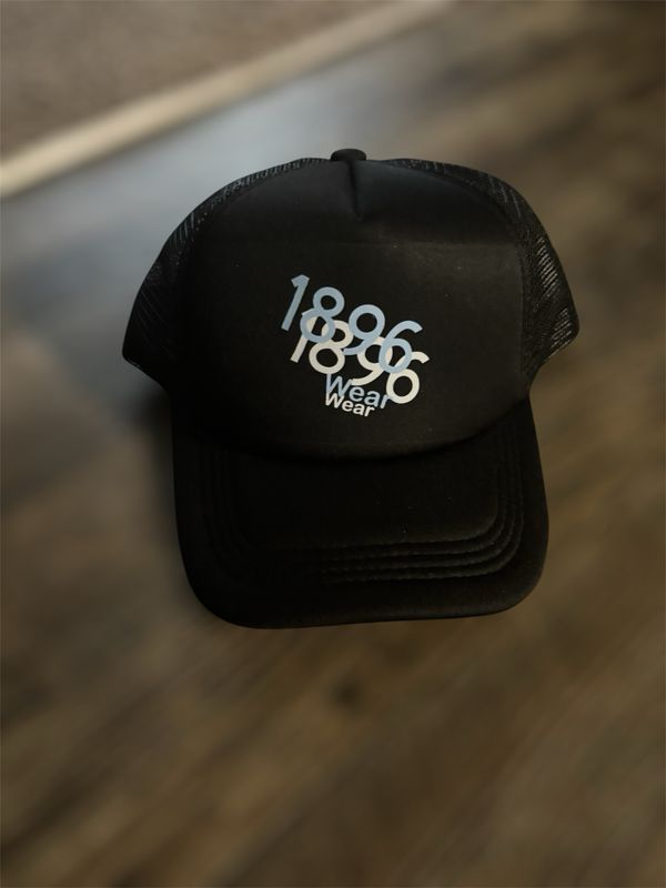 Black 1896 SnapBack Mesh Hat 