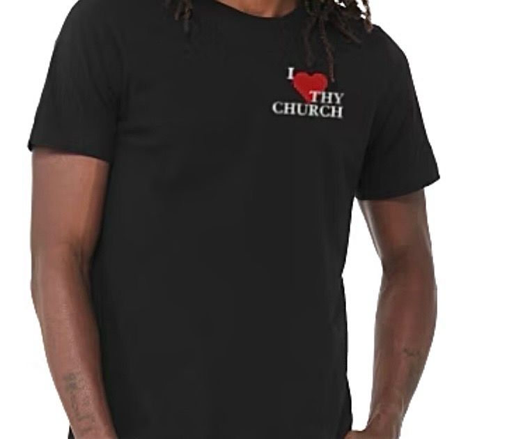 Black I Love Thy Church T-Shirt(Unisex)
