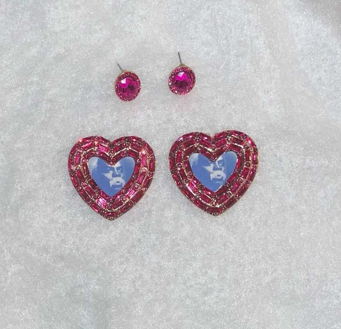 Hot Pink Heart Prophet Pin Set