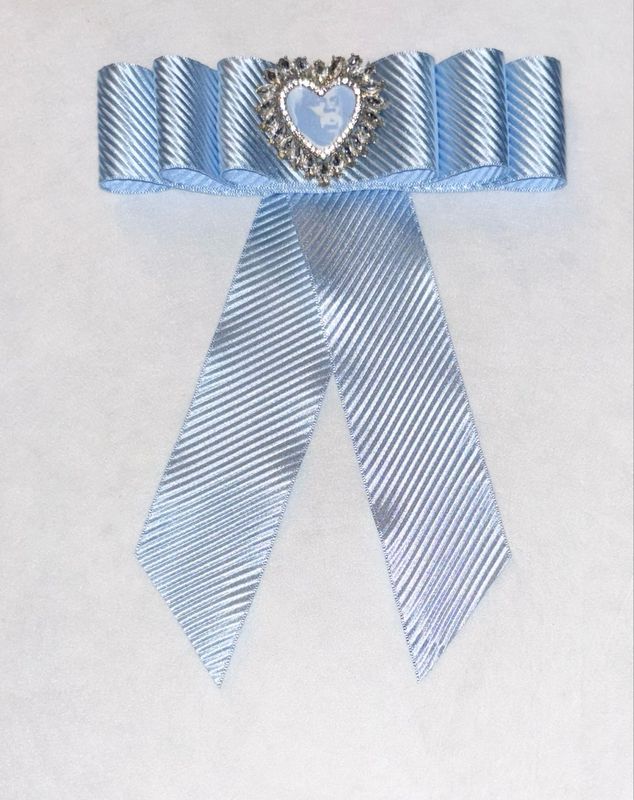 Blue Tie W/ Decorative Lines