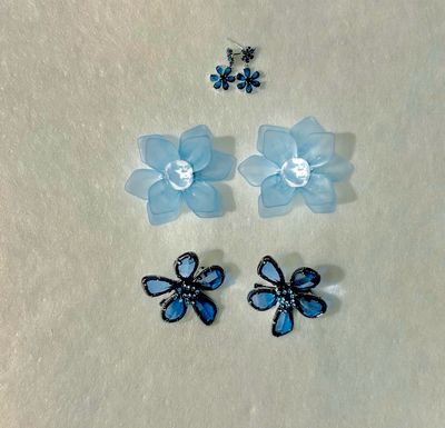 Deep Blue Flower Mix Prophet Pin Set 