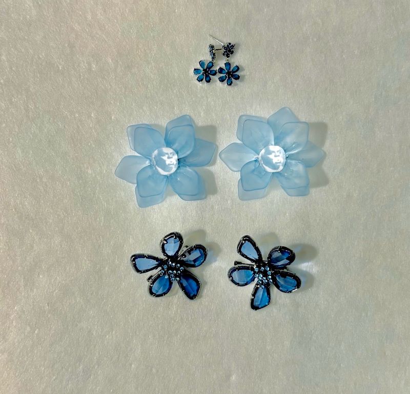 Deep Blue Flower Mix Prophet Pin Set 