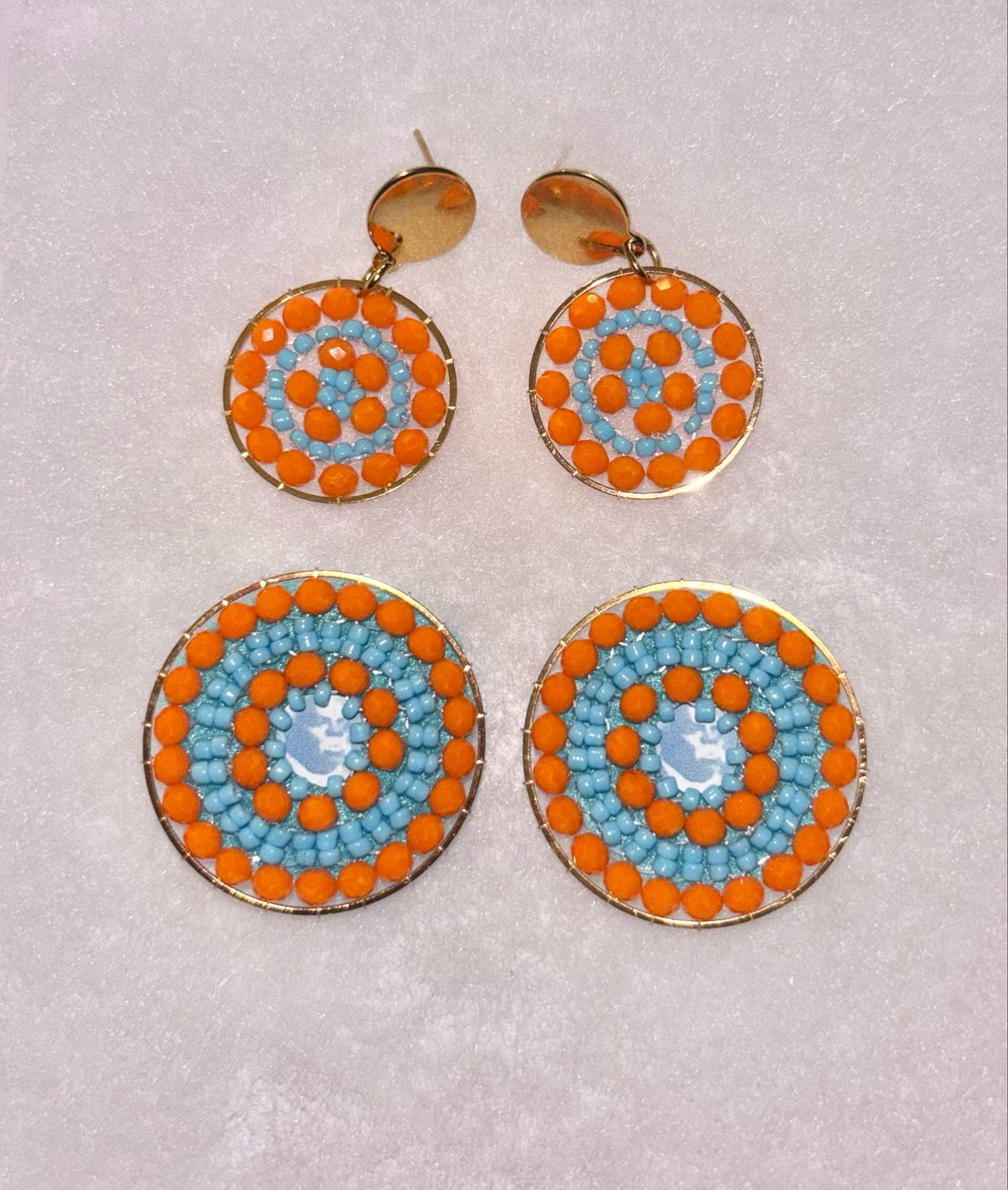 Orange and Baby Blue Prophet Pin Set