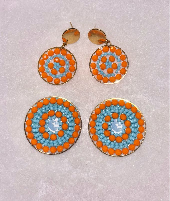 Orange and Baby Blue Prophet Pin Set