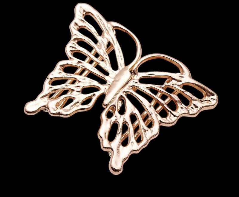 Gold Butterfly Belt Buckle