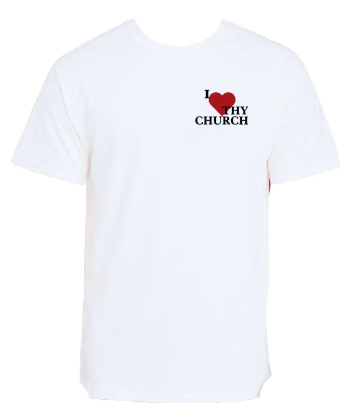 White I Love Thy Church T-Shirt(Unisex)
