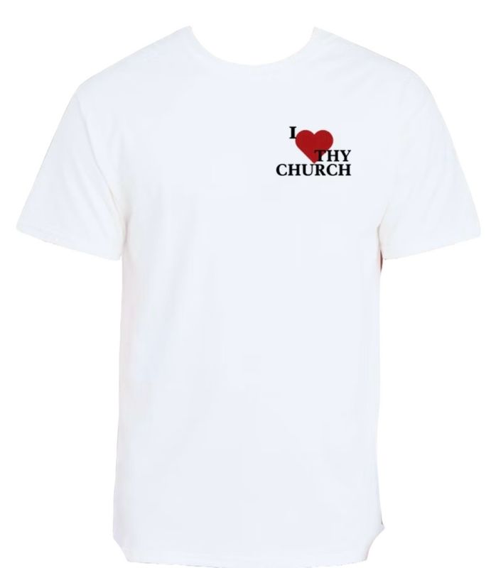 White I Love Thy Church T-Shirt(Unisex)