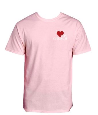 Pink I Love Thy Church Shirt(Unisex)