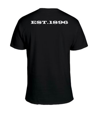 Black Cogasoc/1896 Tshirt(Front&amp;Back Design)(Unisex)