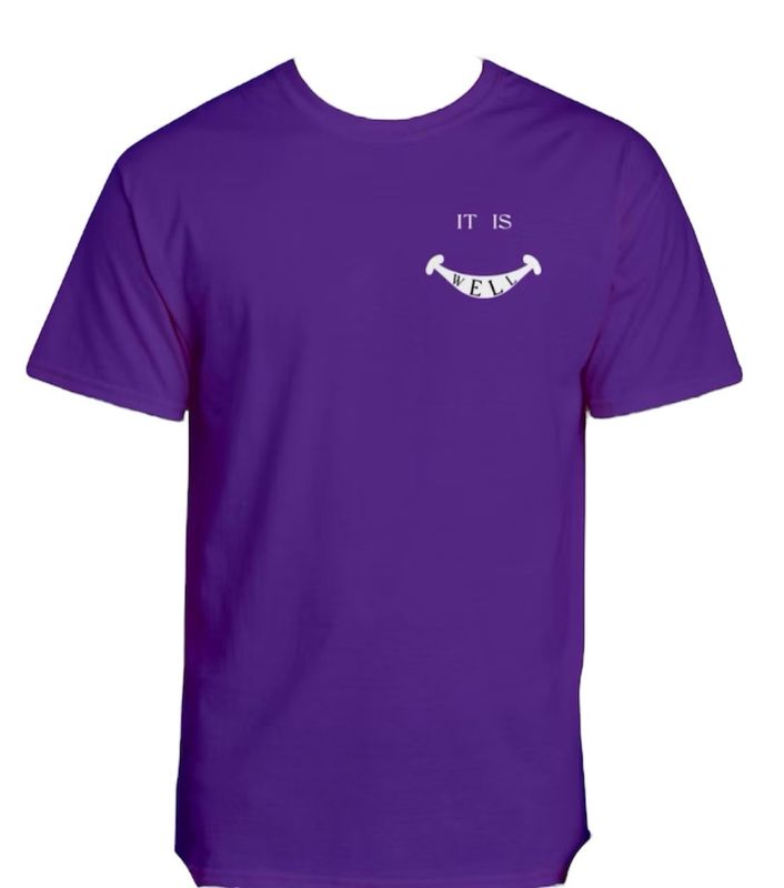 Purple It Is Well T-Shirt(Unisex)