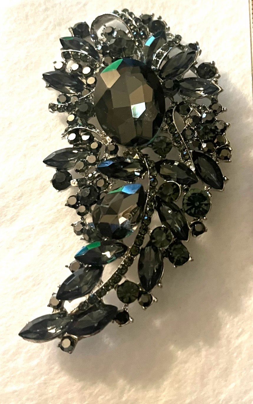 Black Diamond Brooch