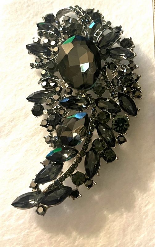 Black Diamond Brooch