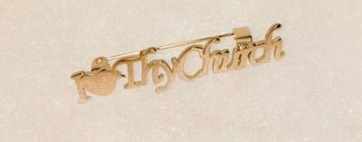 I Love Thy Church Pin