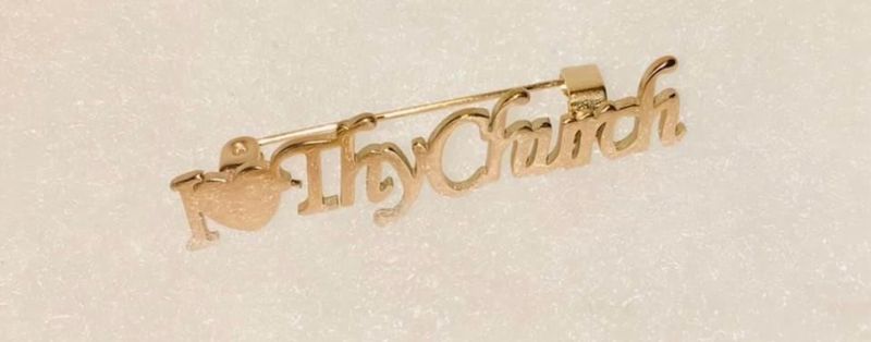 I Love Thy Church Pin