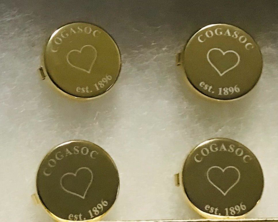 Gold Or Silver Cogasoc Button Cover Set 
