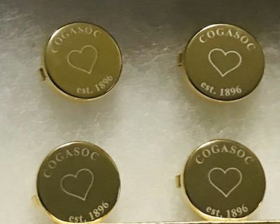 Gold Or Silver Cogasoc Button Cover Set 