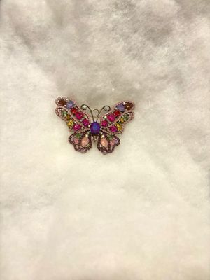 Multicolor Butterfly Brooch