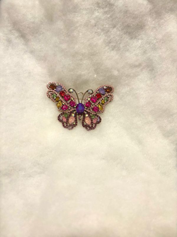 Multicolor Butterfly Brooch
