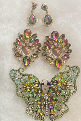 Multicolor Green/Pink Mix Prophet Pin Set