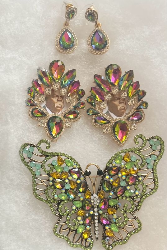 Multicolor Green/Pink Mix Prophet Pin Set