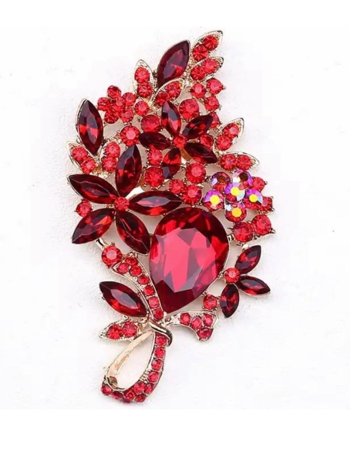 Red Brooch Pin