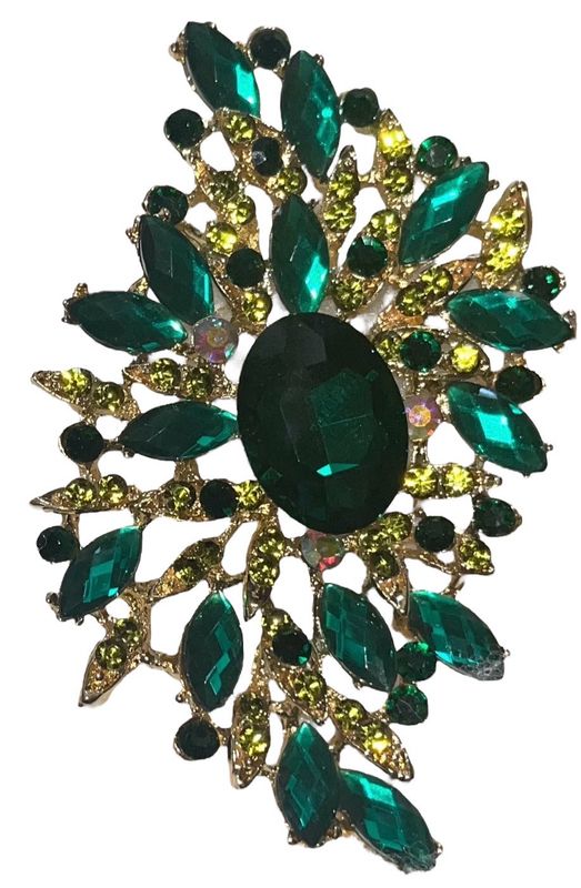 Green Brooch Pin