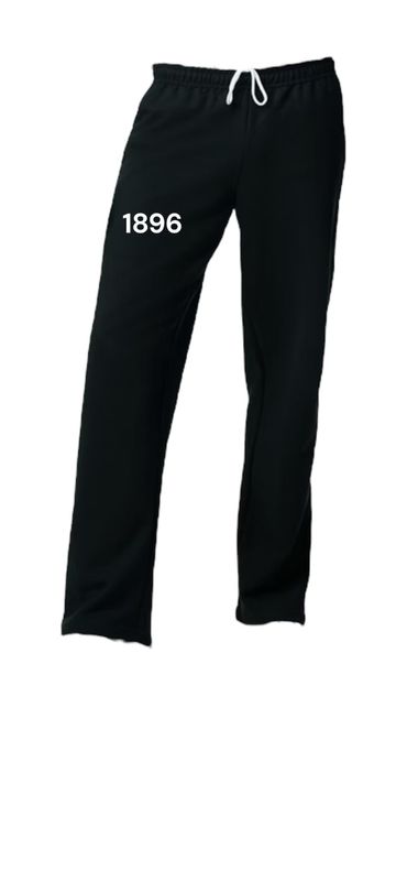 Black 1896 Relaxed Fit Sweatpants(Unisex)