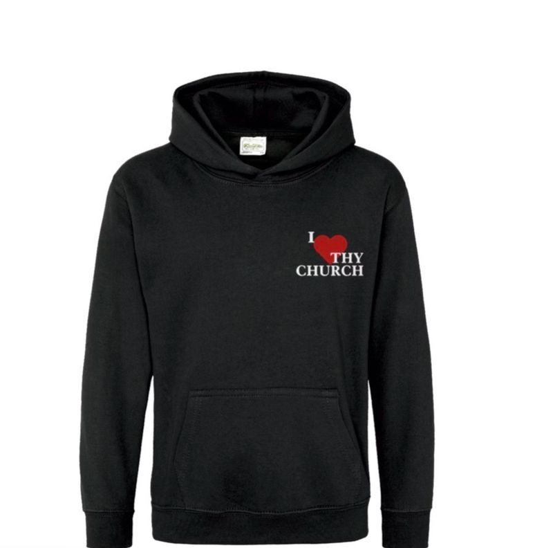 Black I Love Thy Church Hoodie(Unisex)
