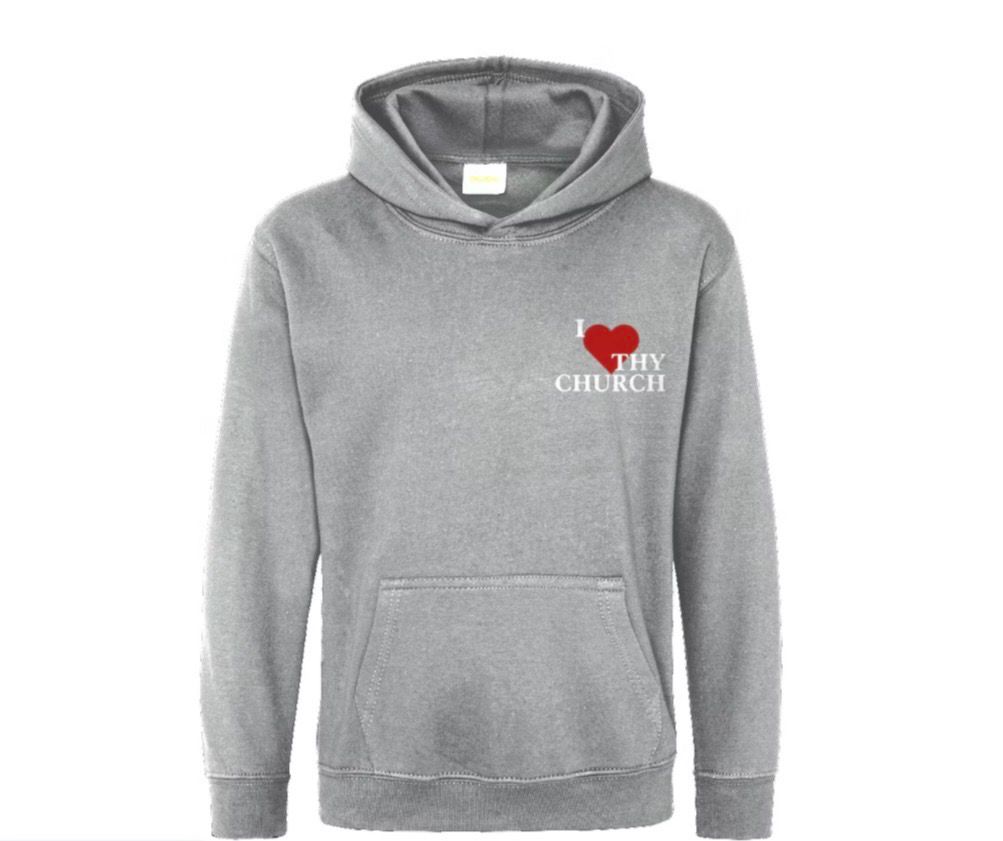 Gray I Love Thy Church Hoodie(Unisex)