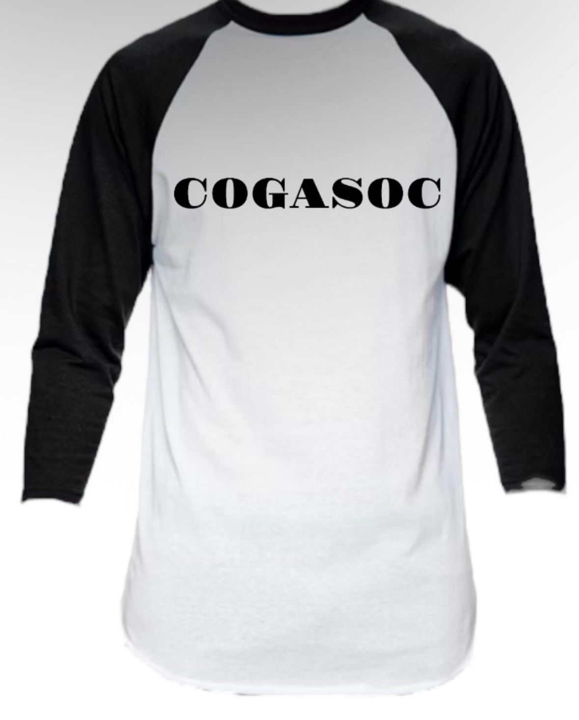 Black Cogasoc Shirt 3/4 Sleeve(Unisex)