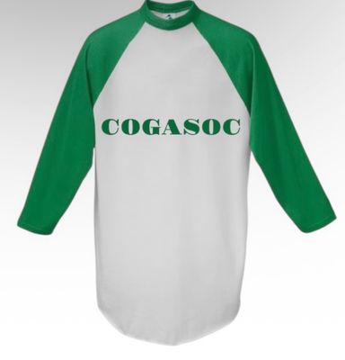 Green/White Cogasoc 3/4 Sleeve Shirt(Unisex)